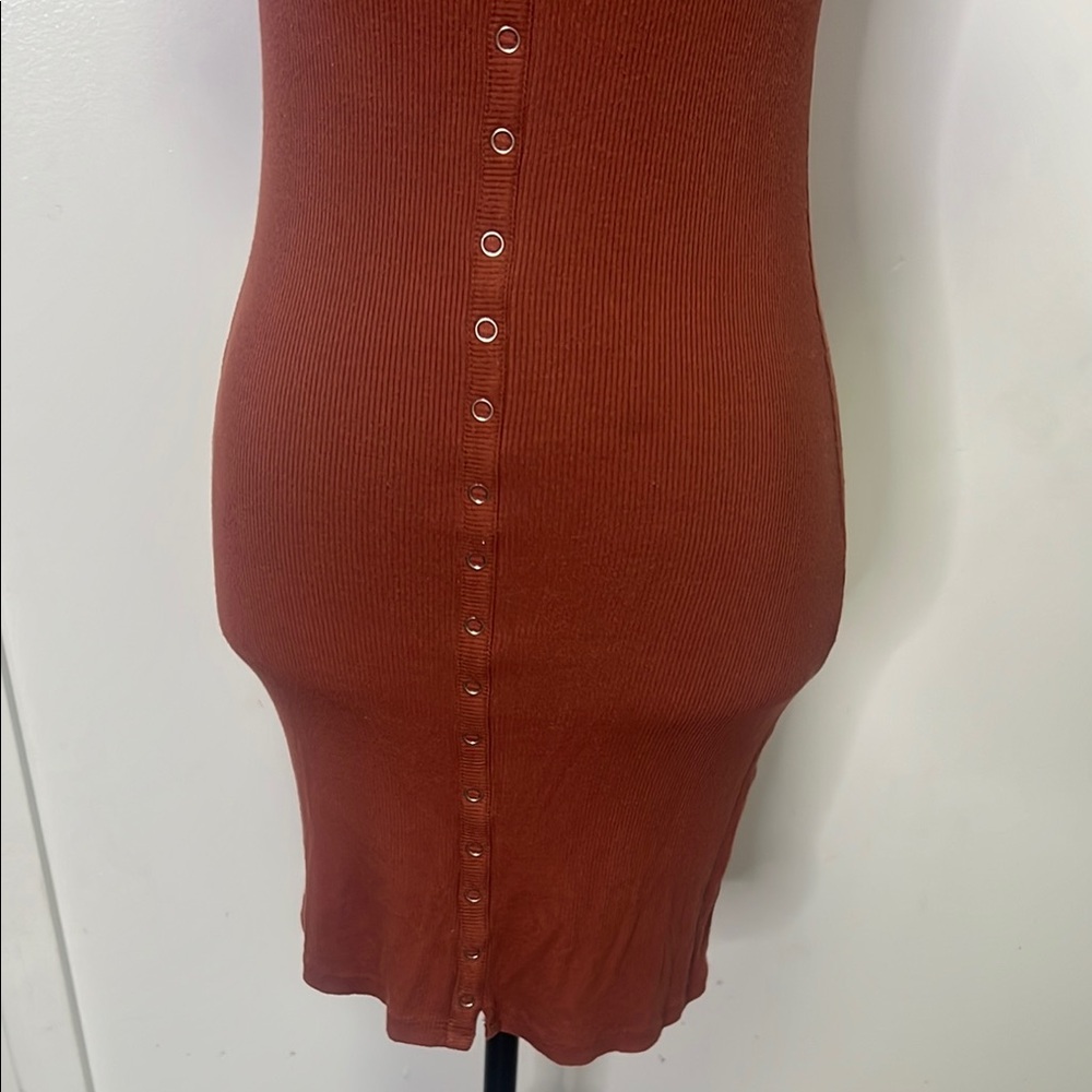 Forever 21 Rust Button-Down Dress - Picture 2 of 7